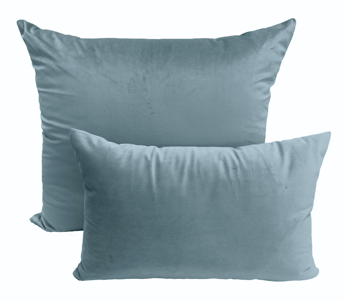 Coussin Velours Isa Bleu Clair