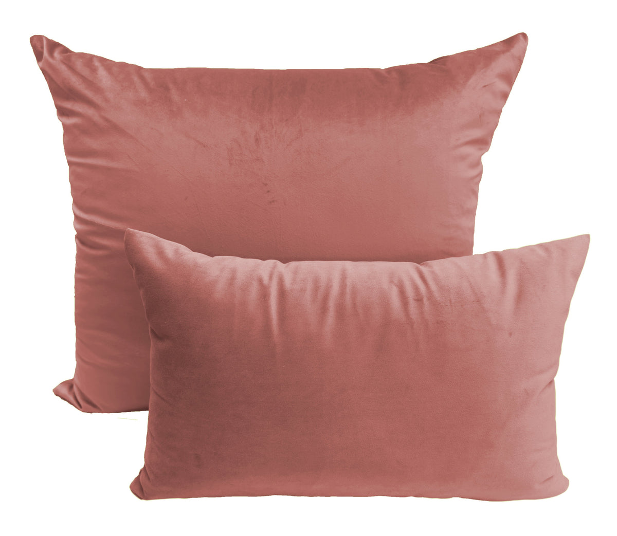 Coussin Velours Isa Rose Foncé
