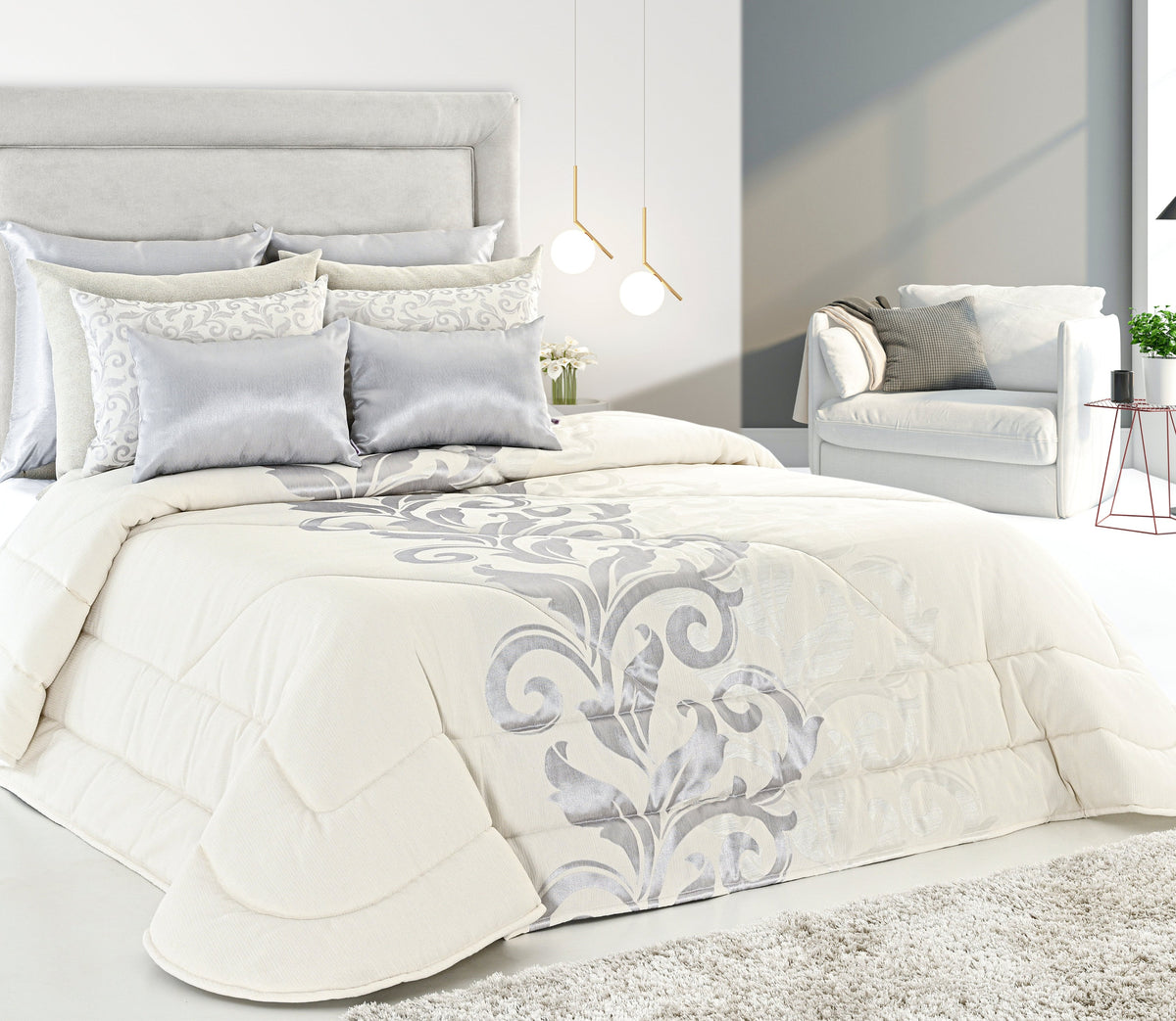Couvre-lit Lani Argent