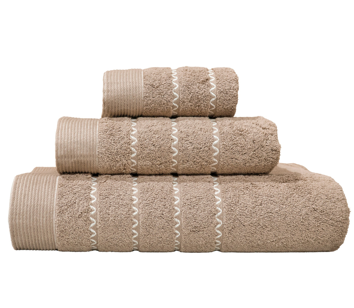 Ensemble de Serviettes de Bain en Coton Bali Camel