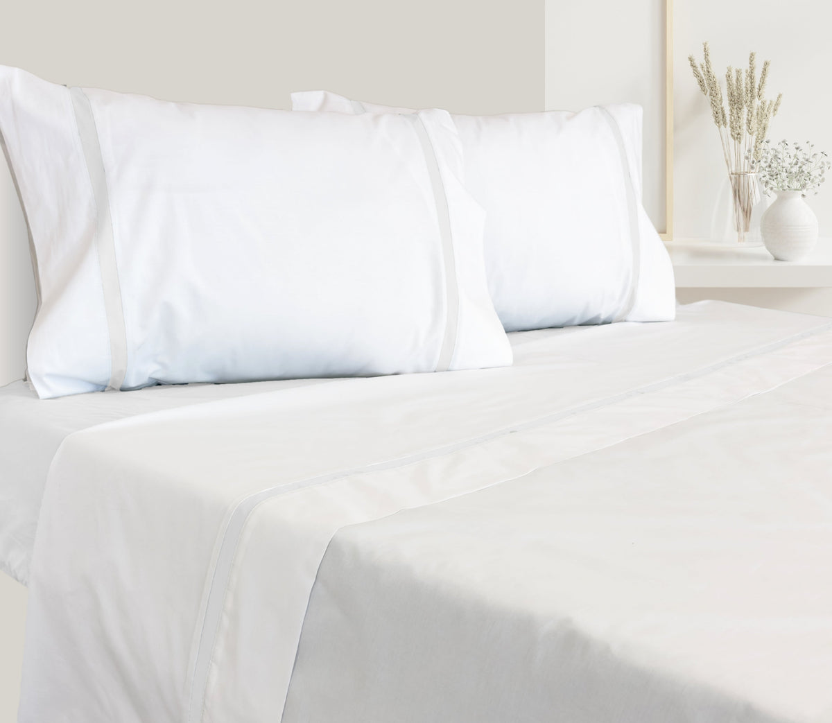 Ensemble de draps en Percale Blanc