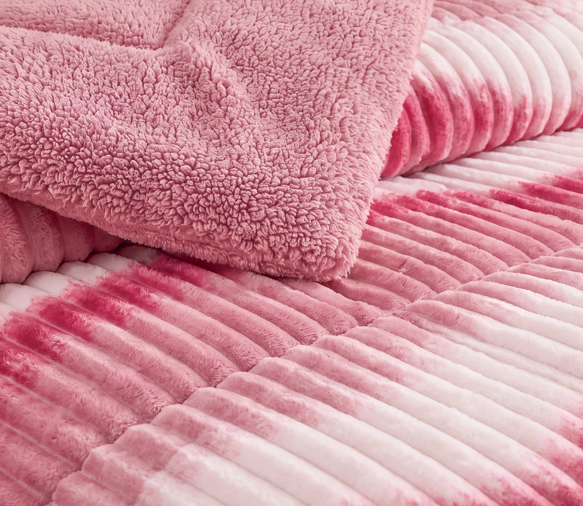 Couvre-lit Sherpa Niara Rose
