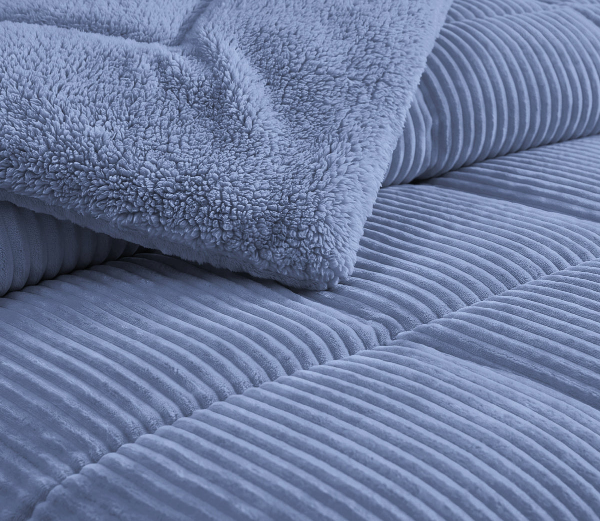 Couvre-lit Sherpa Rubi Bleu