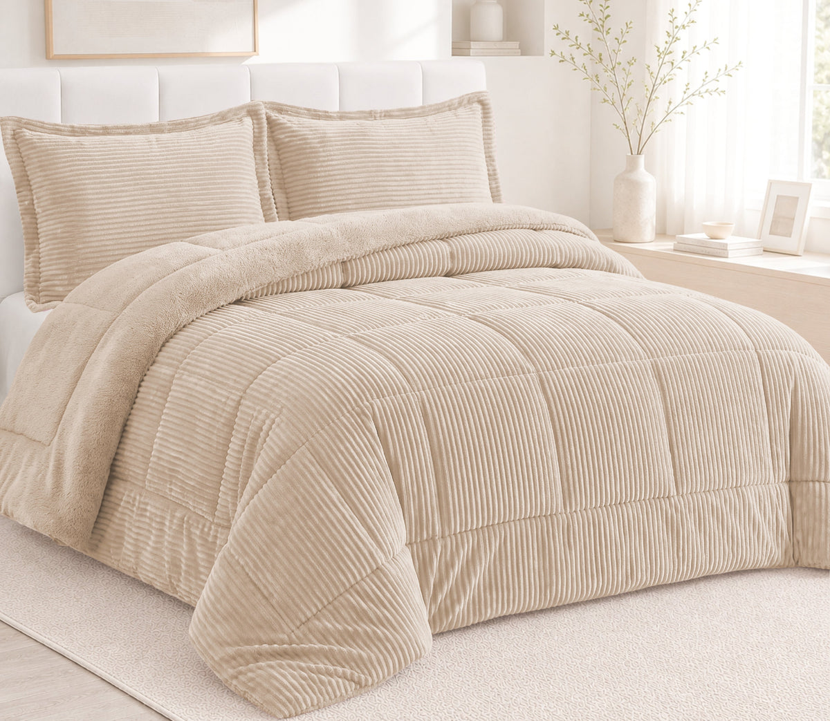 Couvre-lit Sherpa Rubi Beige