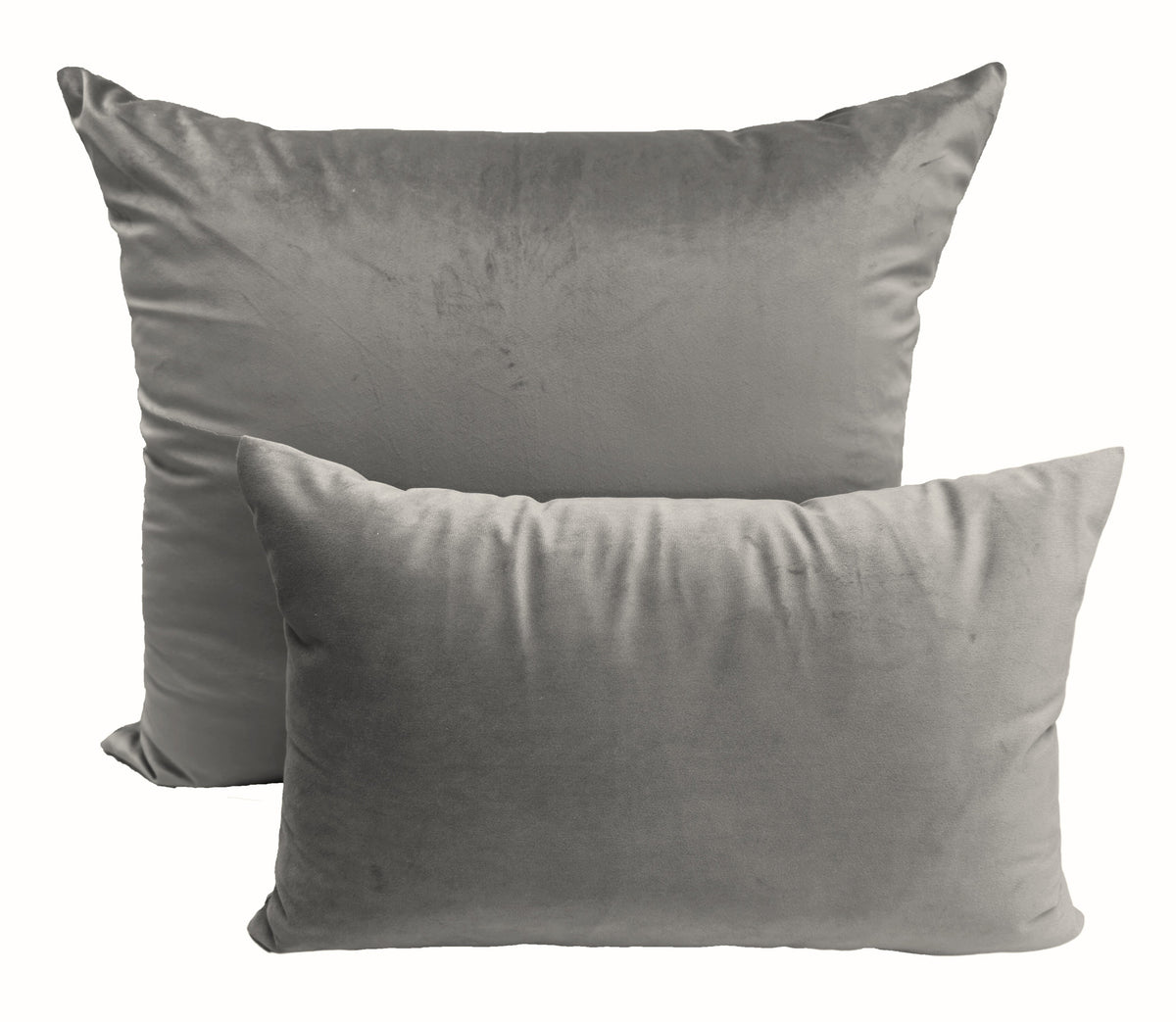 Coussin Velours Isa Gris Foncé