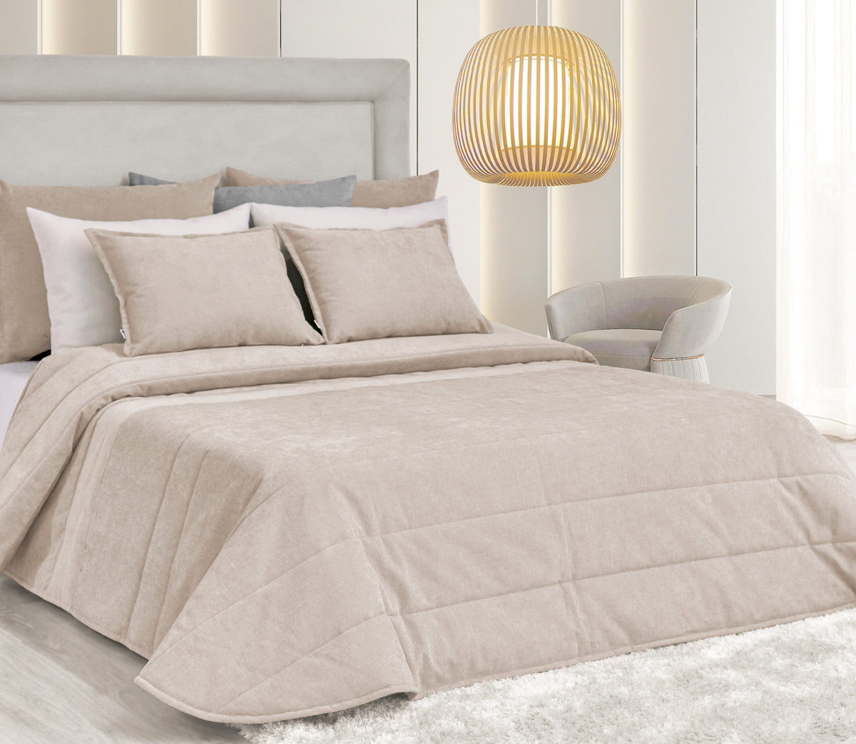 Couvre-lit Sena Beige