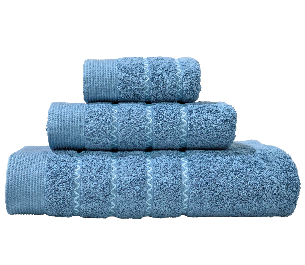 Ensemble de Serviettes de Bain en Coton Bali Bleu Foncé