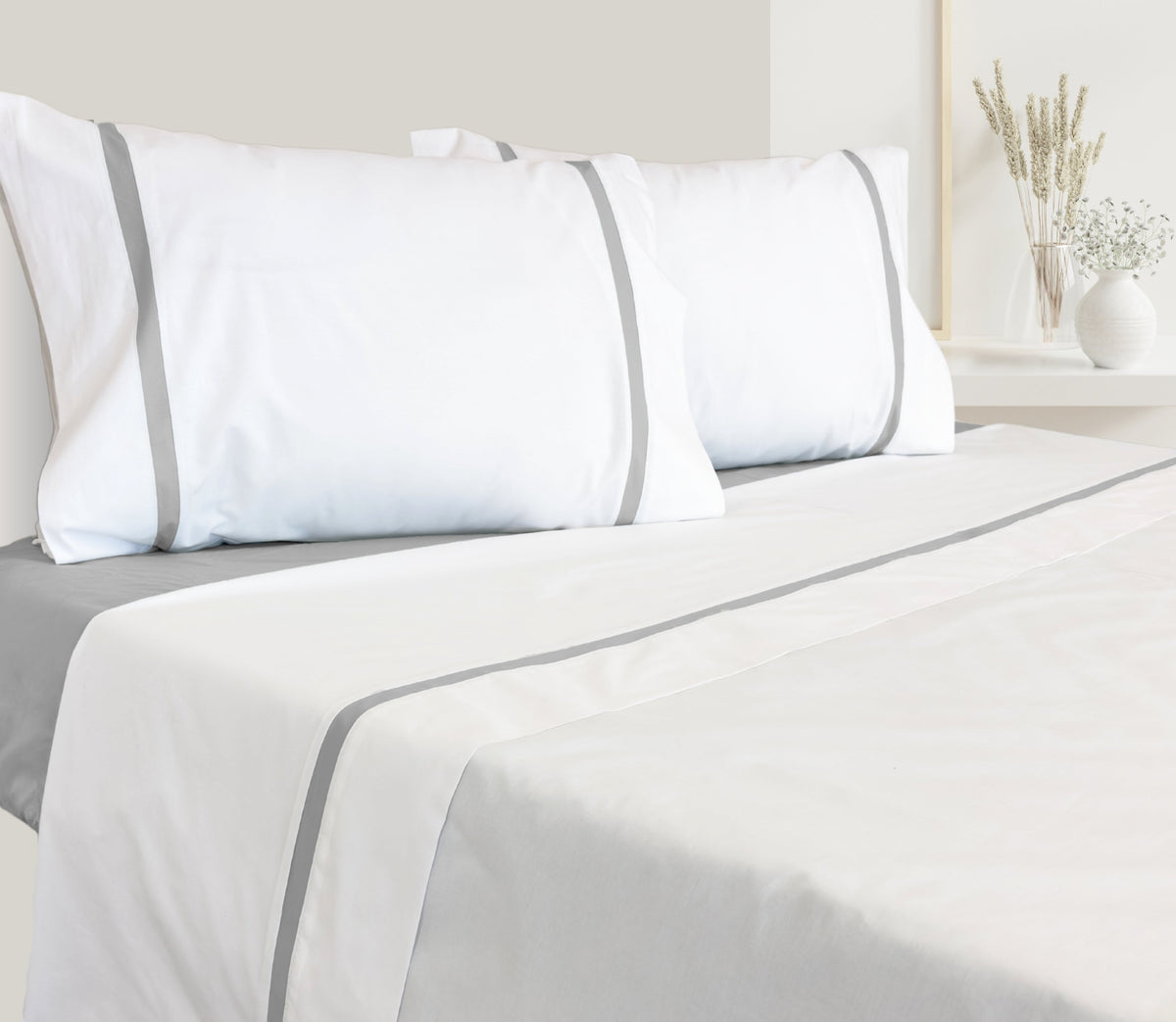 Ensemble de draps en Percale Gris