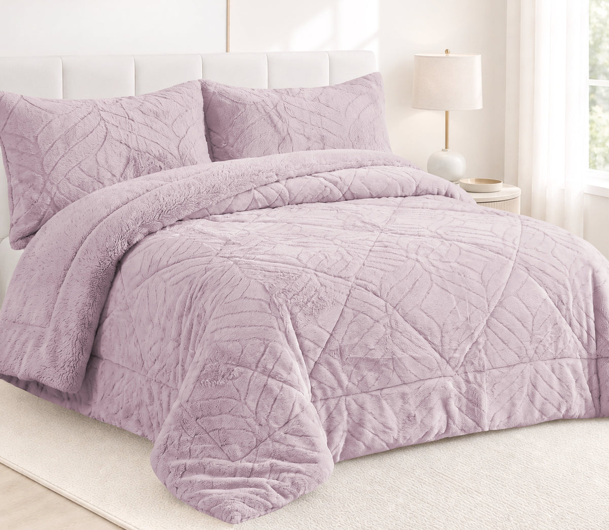 Couvre-lit Sherpa Nuvis Violet