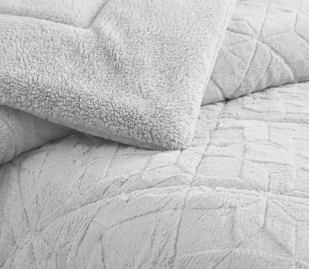 Couvre-lit Sherpa Fenix Gris