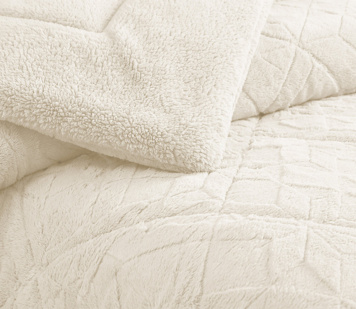 Couvre-lit Sherpa Fenix Perle