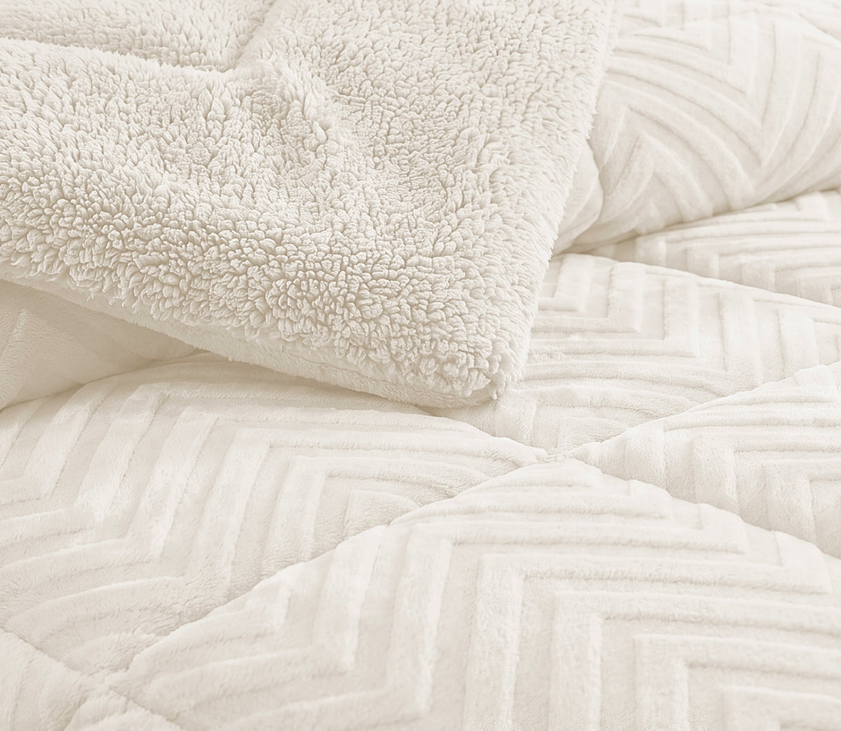 Couvre-lit Sherpa Nare Perle