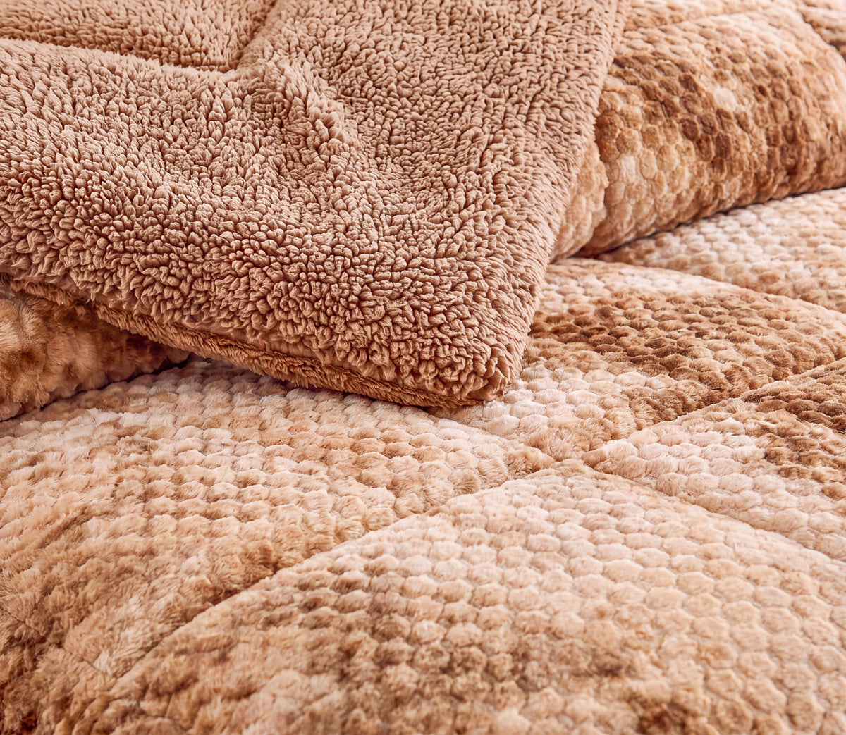 Couvre-lit Sherpa Persa Beige