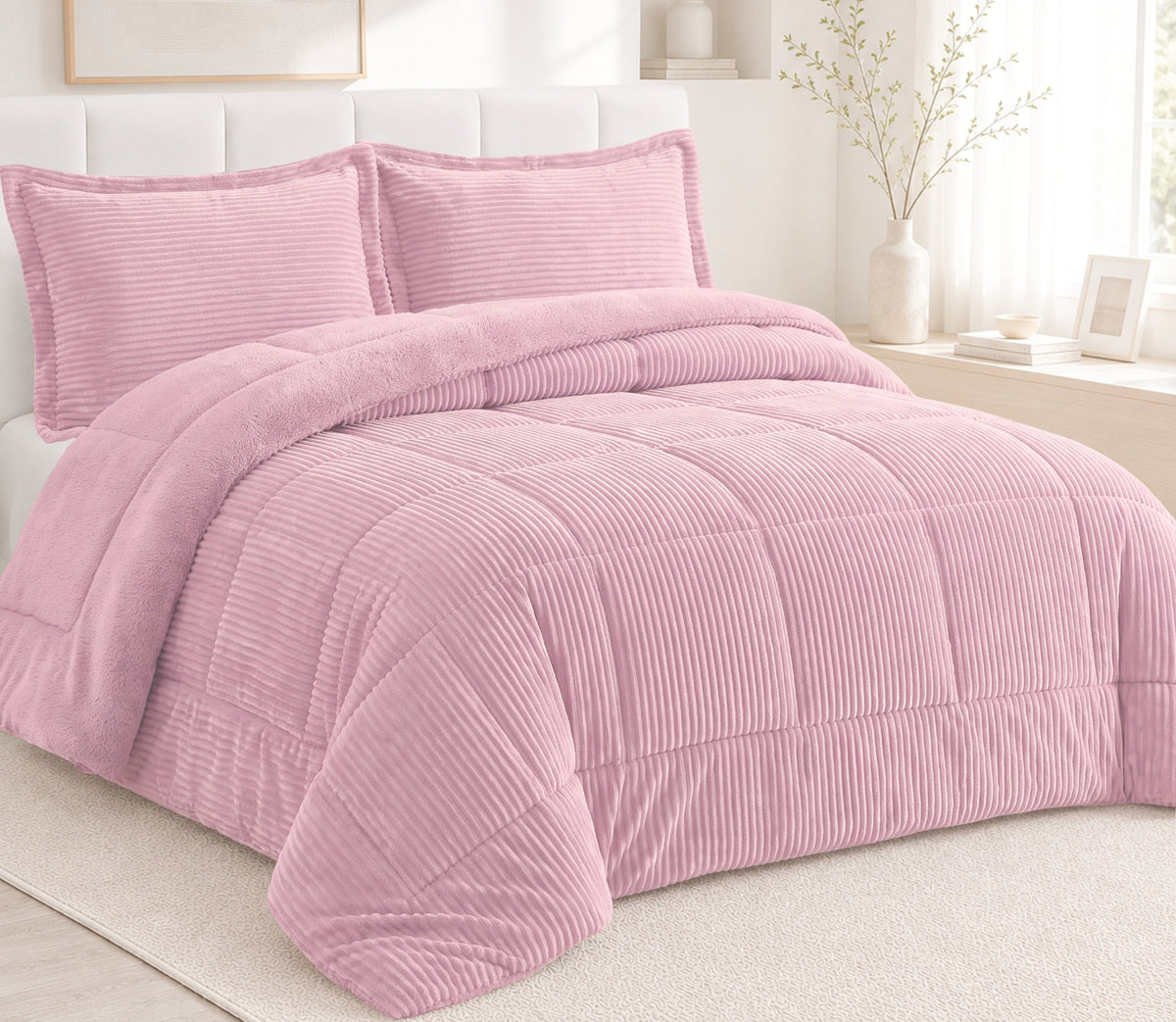 Couvre-lit Sherpa Rubi Rose